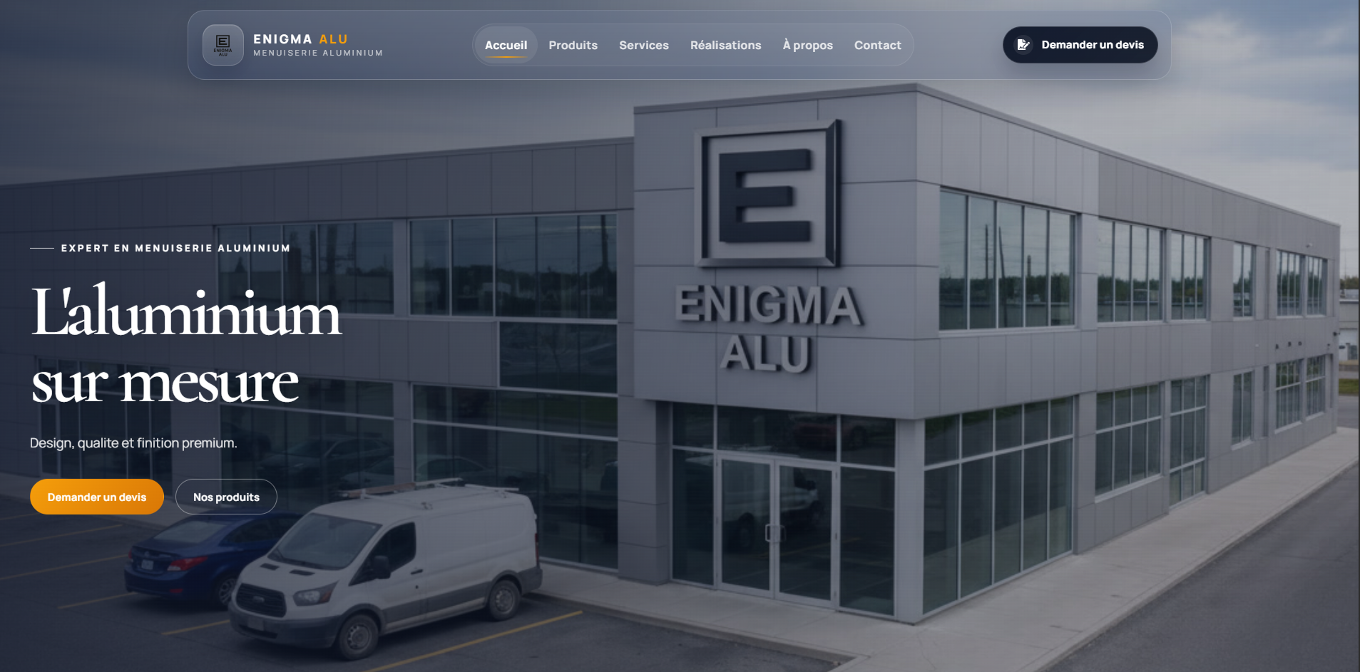 Site Web Vitrine ENIGMA ALU